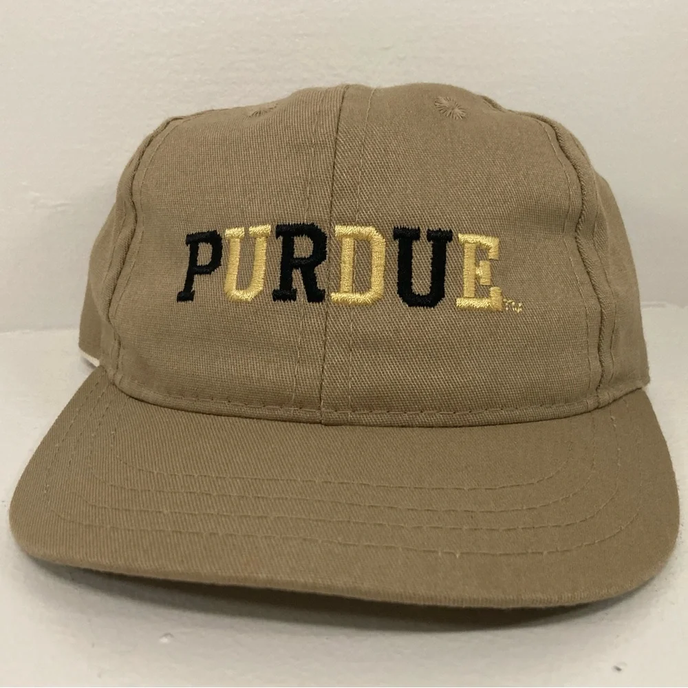 Purdue Embroidered Kids Cap Black Gold College Spirit Boilermaker Special Hat